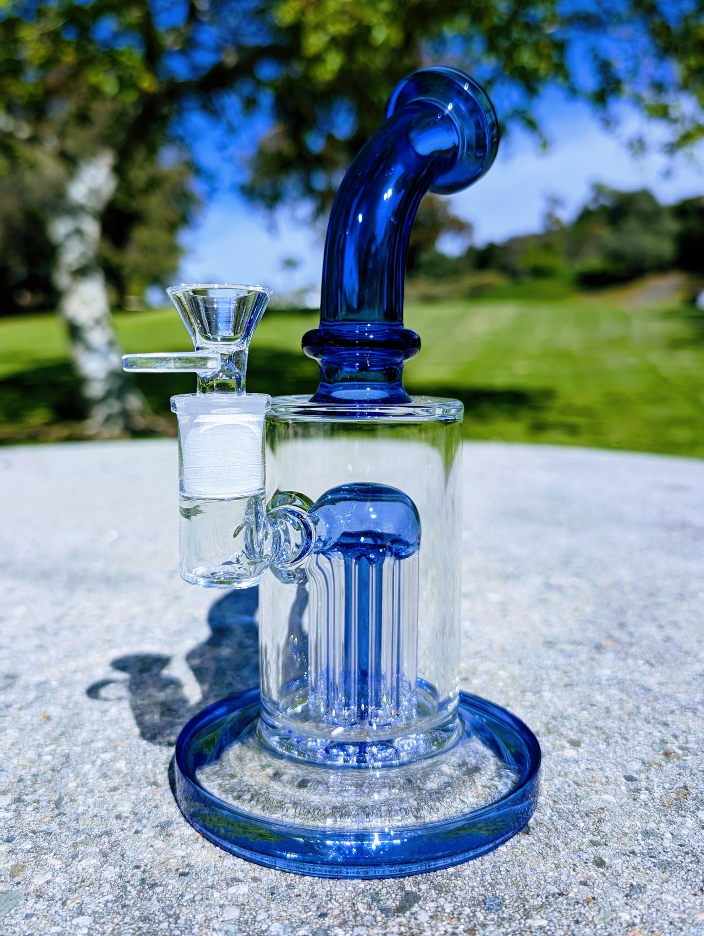 9" Blue Tree Percolator Rig