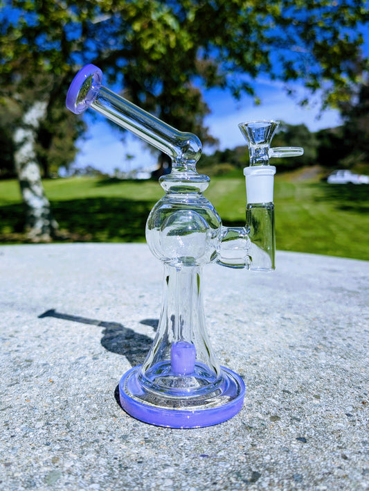 9" Purple Bent Neck Bell Bottom Rig