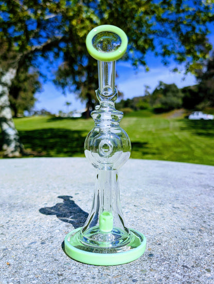 9" Green Bent Neck Bell Bottom Rig