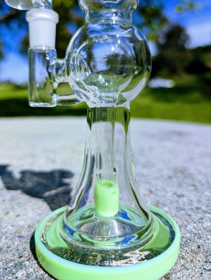 9" Green Bent Neck Bell Bottom Rig