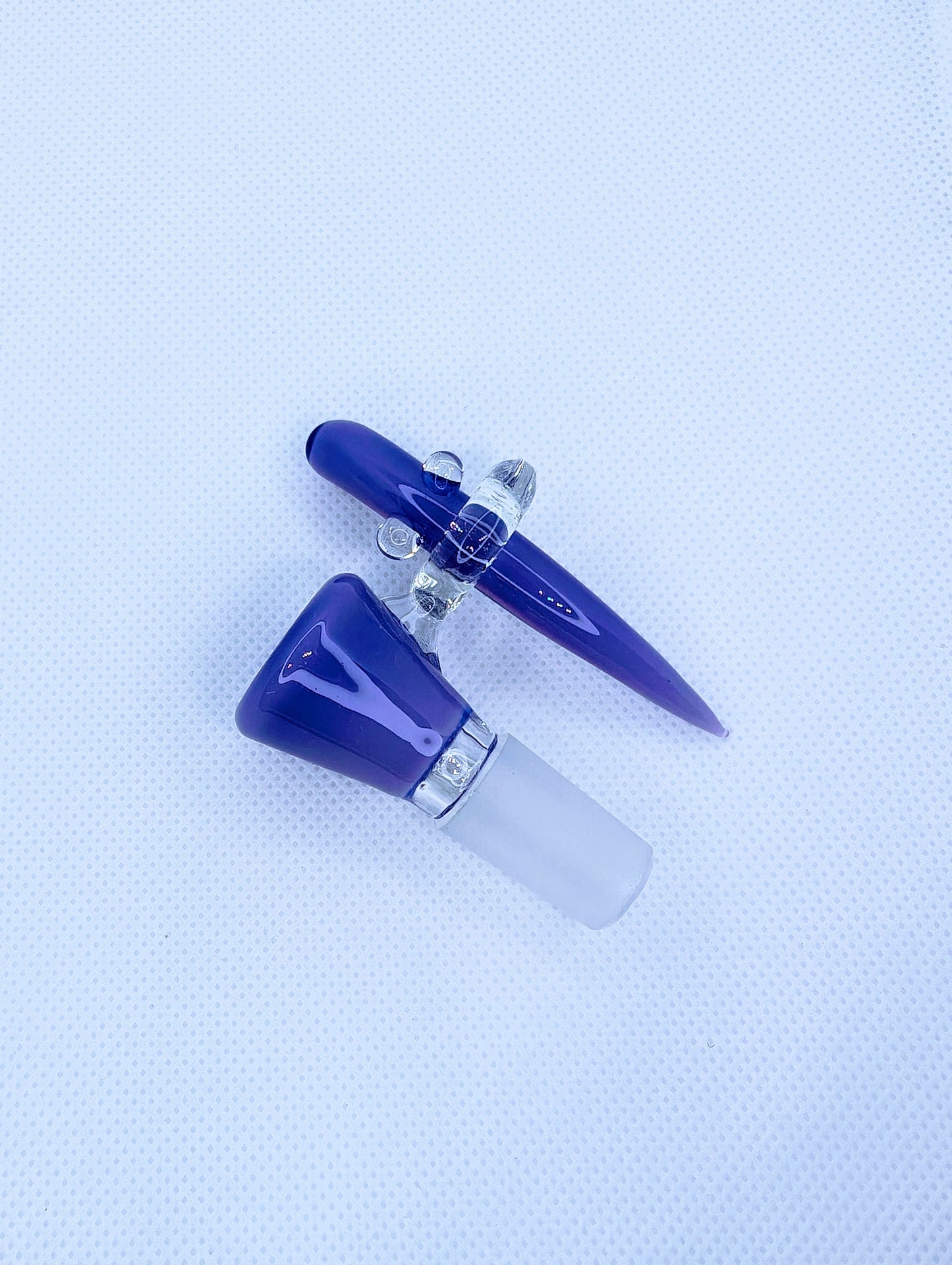 14mm Purple Screen Bowl & Poker Cleaner Combo