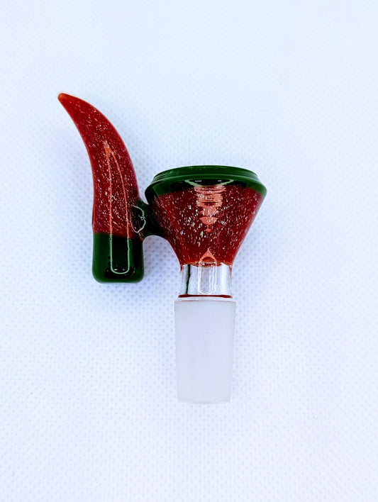 14mm Watermelon Crushed Opal Filter Screen Bowl Slide