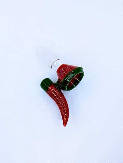 14mm Watermelon Crushed Opal Filter Screen Bowl Slide
