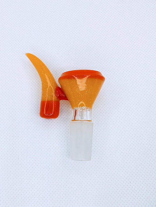 14mm Candy Corn Crushed Opal Filter Screen Bowl Slide