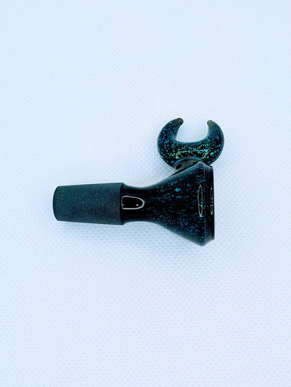 14mm Crescent Moon Crushed Opal Filter Screen Bowl Slide