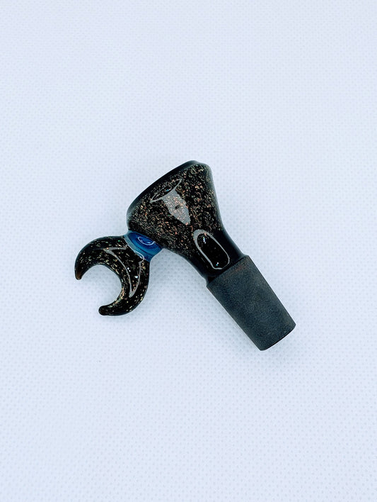 14mm Crescent Moon Crushed Opal Filter Screen Bowl Slide