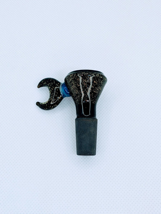 14mm Crescent Moon Crushed Opal Filter Screen Bowl Slide