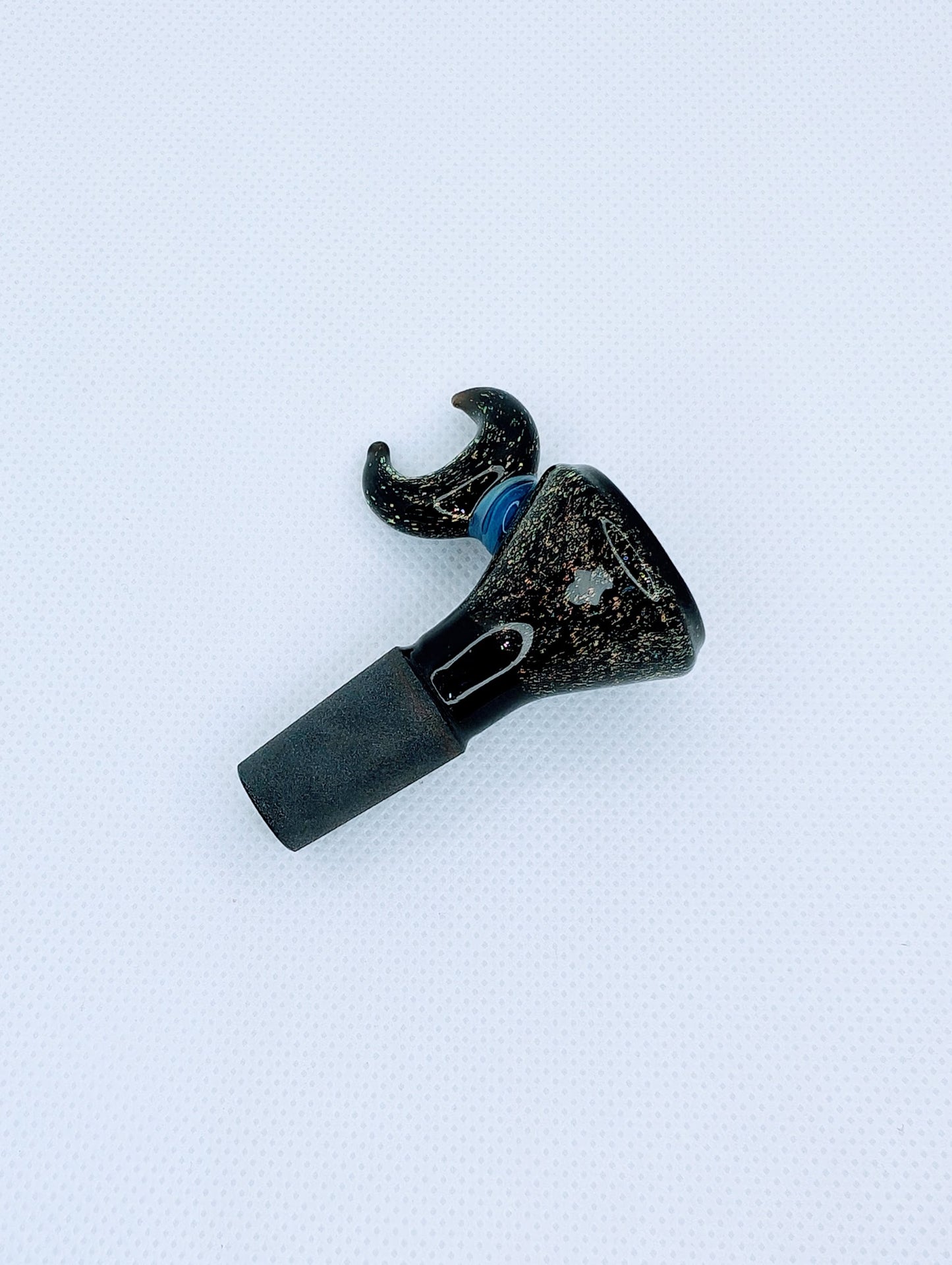 14mm Crescent Moon Crushed Opal Filter Screen Bowl Slide