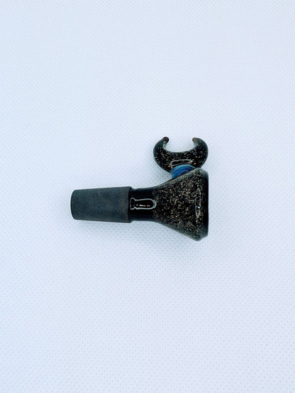 14mm Crescent Moon Crushed Opal Filter Screen Bowl Slide