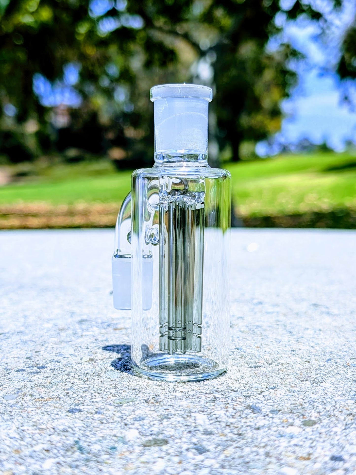 4" 14mm 90° Black Quad Tree Perc Ash Catcher