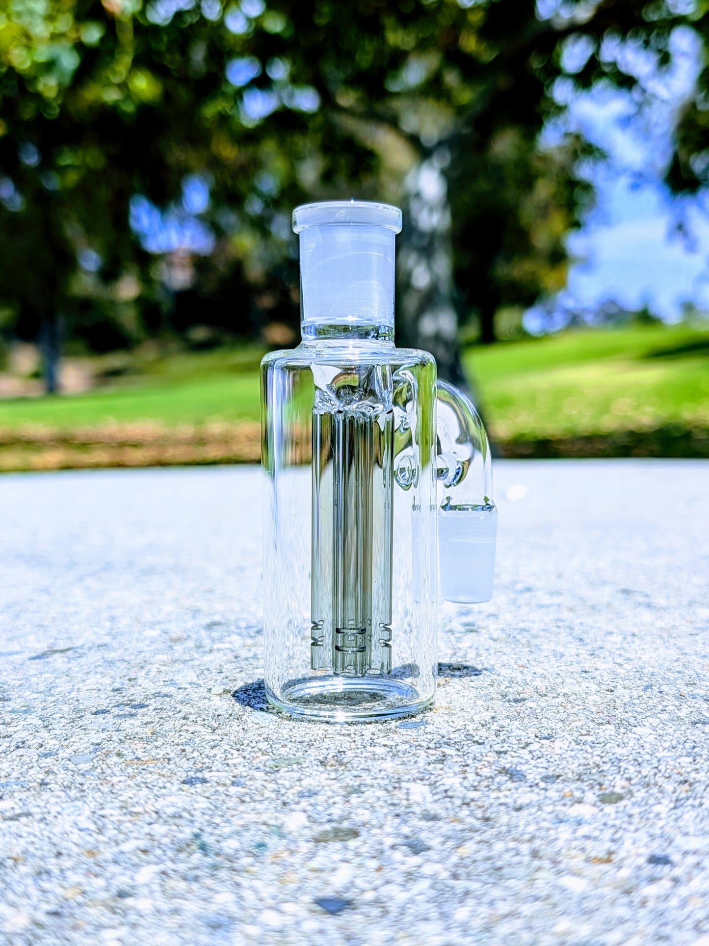 4" 14mm 90° Black Quad Tree Perc Ash Catcher