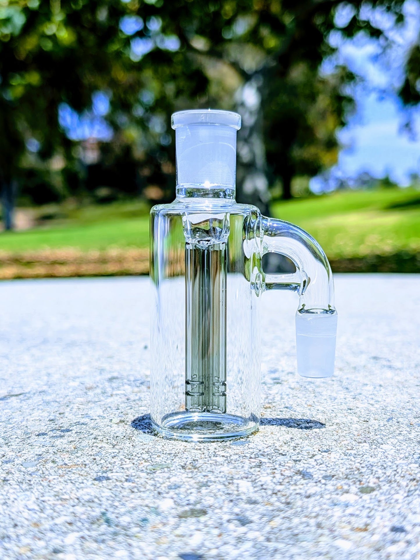 4" 14mm 90° Black Quad Tree Perc Ash Catcher