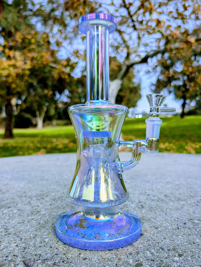 10" Thick Blue Rainbow Hourglass Rig