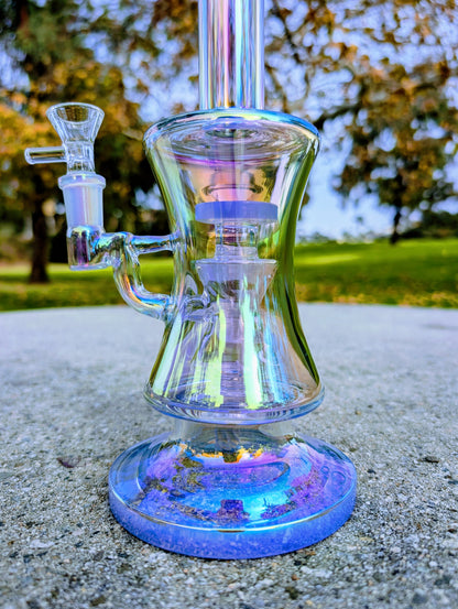 10" Thick Blue Rainbow Hourglass Rig