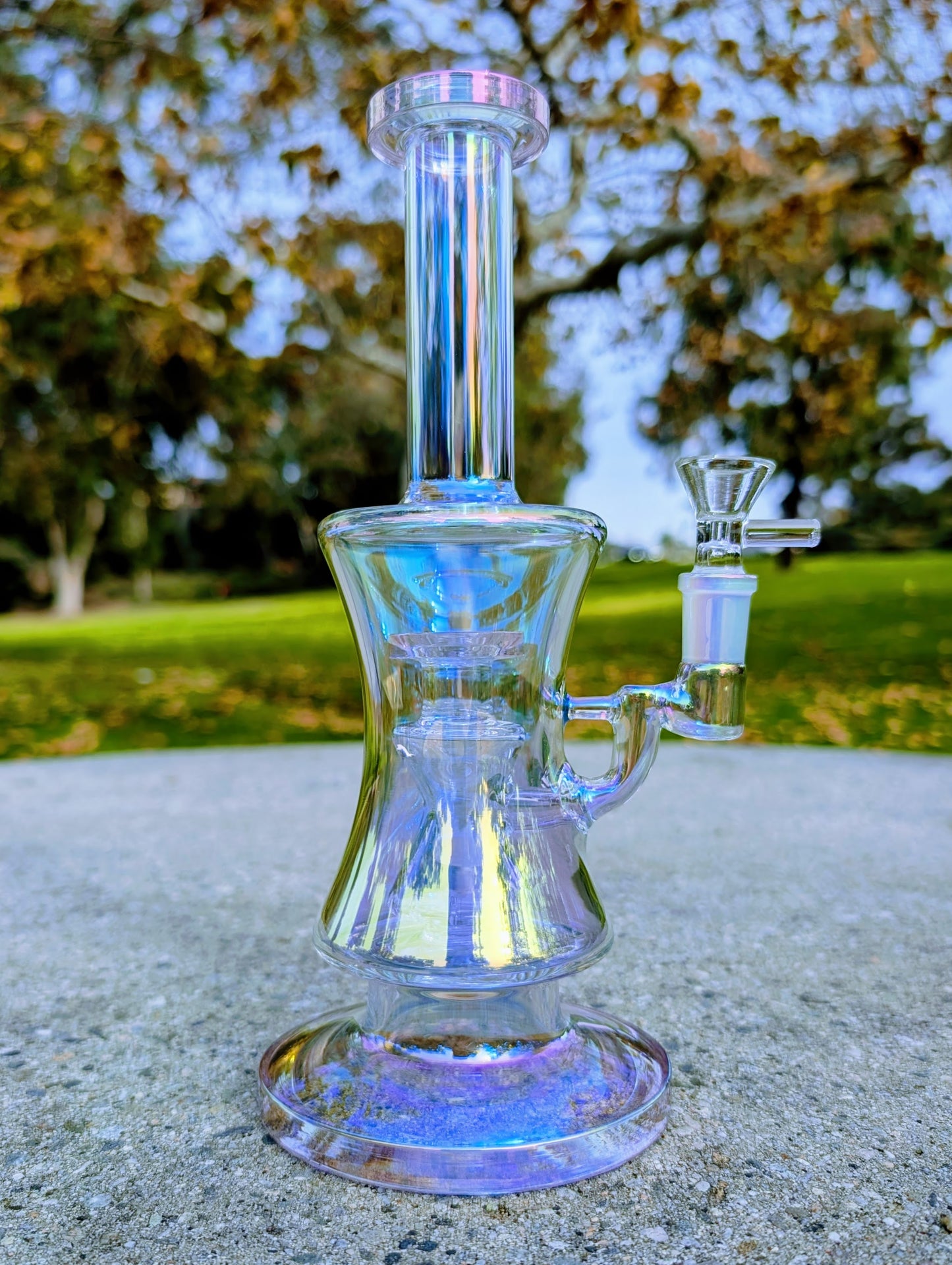 10" Thick Pink Rainbow Hourglass Rig