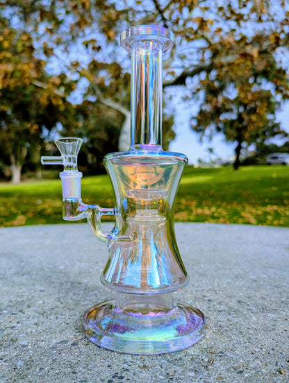 10" Thick Pink Rainbow Hourglass Rig