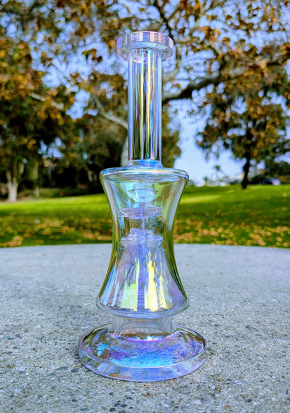 10" Thick Pink Rainbow Hourglass Rig