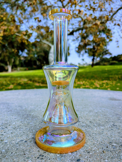 10" Thick Gold Rainbow Hourglass Rig