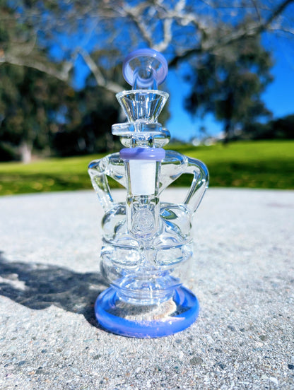 6.5" Purple Fab Egg Recycler Rig