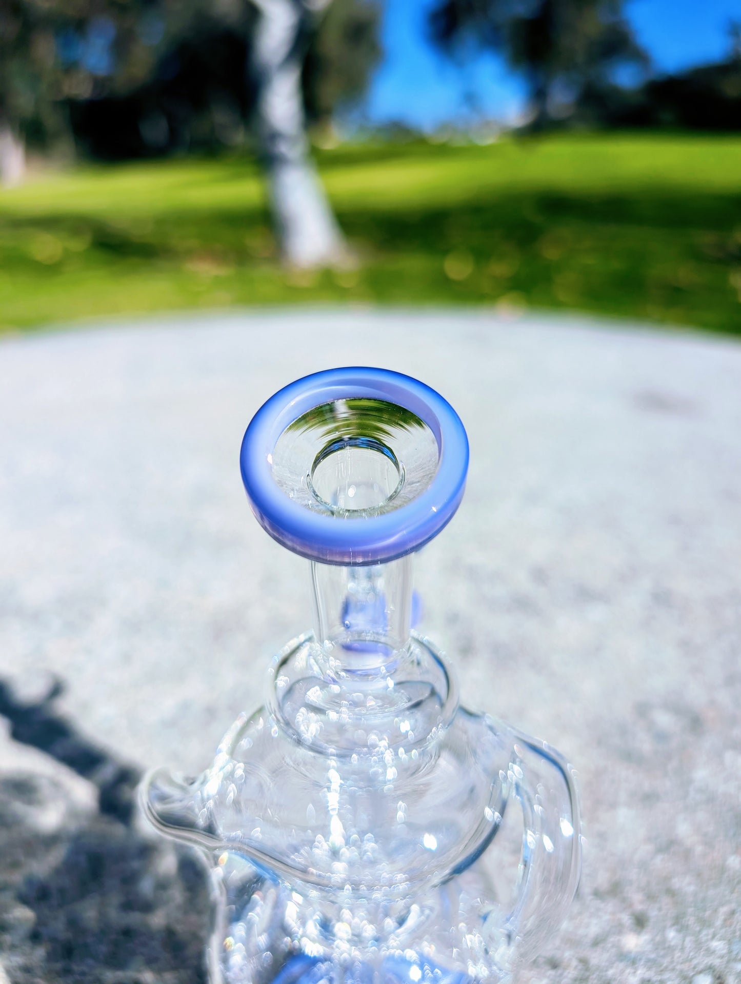 6.5" Purple Fab Egg Recycler Rig