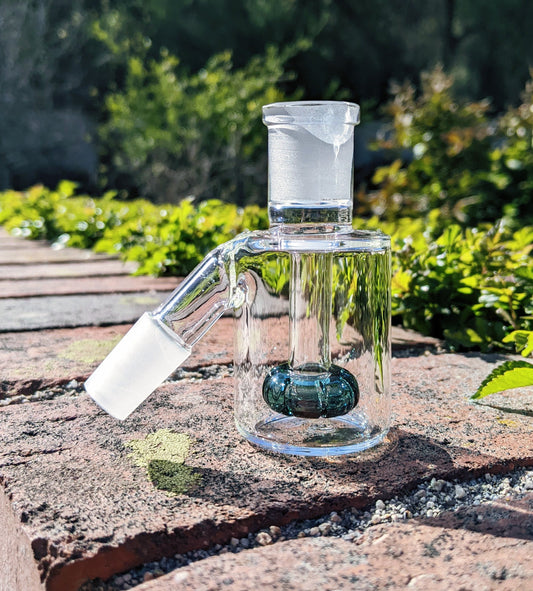 3" 14mm 45° Teal Mini Ash Catcher