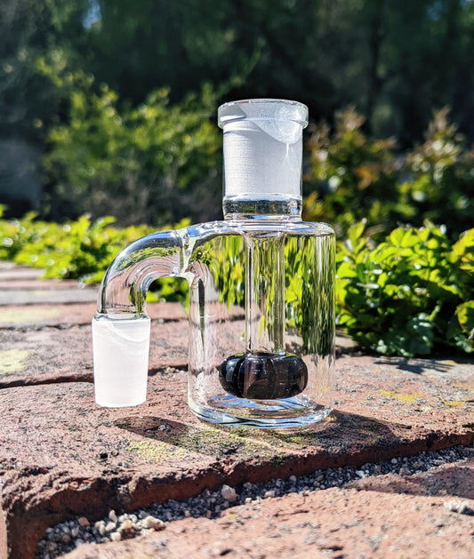 3" 14mm 90° Black Mini Ash Catcher