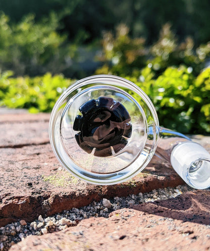 3" 14mm 90° Black Mini Ash Catcher