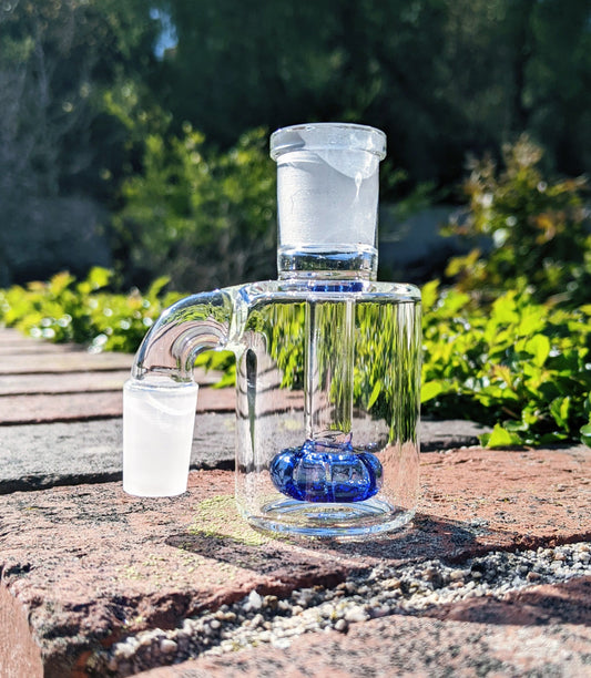 3" 14mm 90° Blue Mini Ash Catcher
