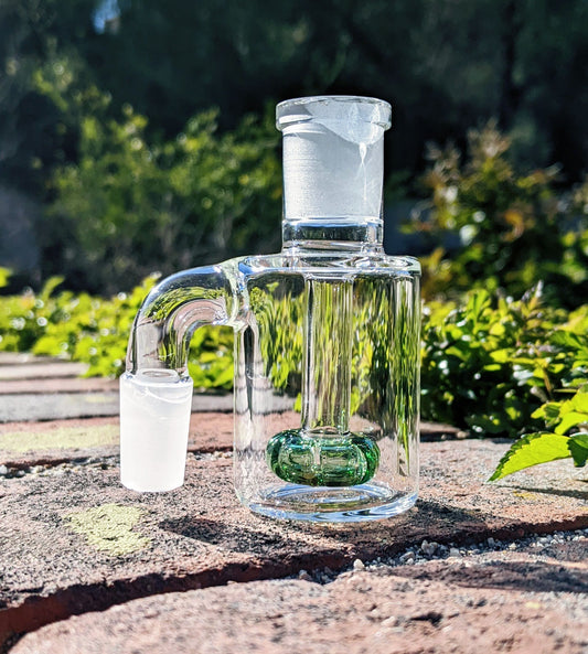 3" 14mm 90° Green Mini Ash Catcher