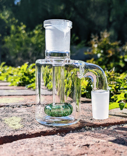 3" 14mm 90° Green Mini Ash Catcher