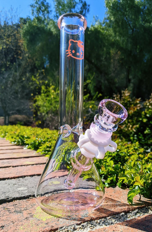 10" Pink Hello Kitty Beaker